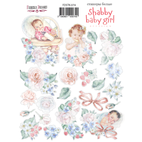 Kit of stickers #074, “Shabby Baby Girl”