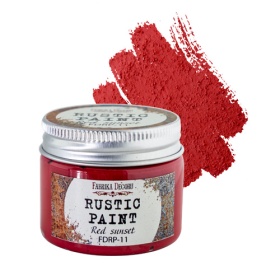 Rustic paint. Color Red Sunset