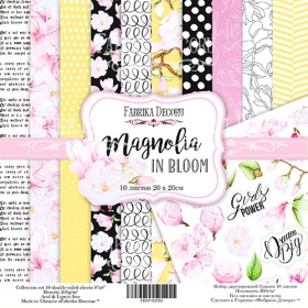 Double-sided scrapbooking paper set "Magnolia in Bloom", 8”x8”
