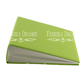 Blank album with a soft fabric cover "Grass green"