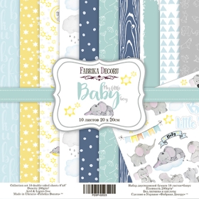 Double-sided scrapbooking paper set “My Little Baby Boy”, 8”x8”