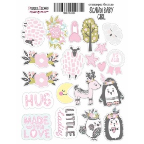 Kit of stickers #034, "Scandi Baby Girl"