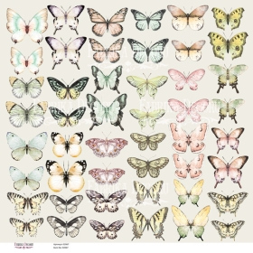 Decorative sheet for cutting "Butterflies"
