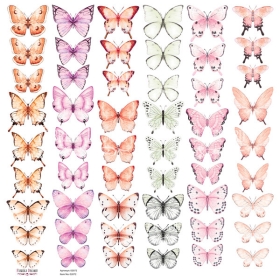 Decorative sheet for cutting "Butterflies 5"