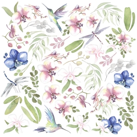 Decorative sheet for cutting "Tender Orchid"