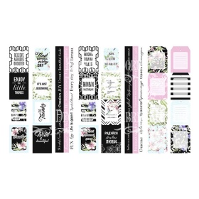 Set of stripes with pictures for decoration "Wild Orchid"