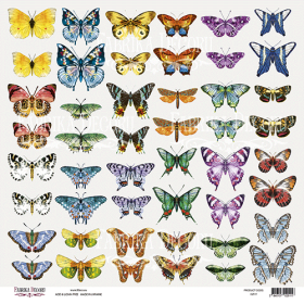Decorative sheet for cutting "Butterflies 7"