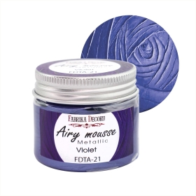 Airy mousse metallic. color Violet