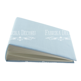Blank album with a soft fabric cover "Light blue"