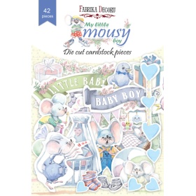 Набор высечек, коллекция "My Little Mousy Boy", 42 шт