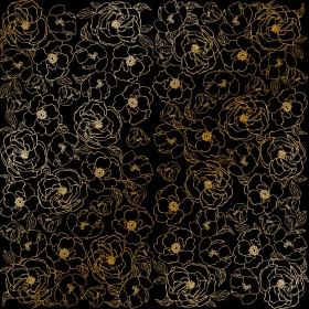 Embossed paper sheet "Golden Pion Black"