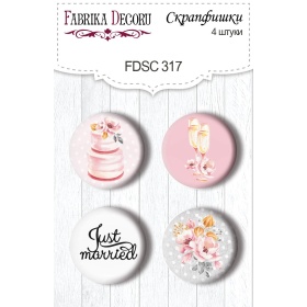 Flair buttons.  Set of 4pcs #317 "Say Yes"