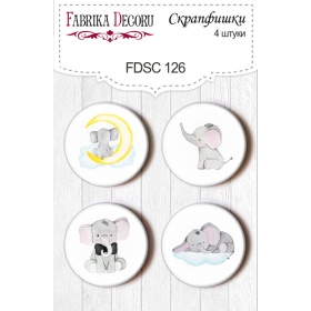 Flair buttons. Set of 4pcs #126 "My Little Baby Boy"
