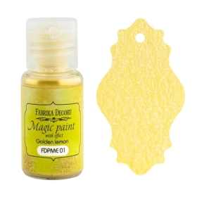 Dry paint "Magic paint with effect" color "Golden Lemon", 15ml
