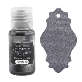 Dry paint "Magic paint with effect" color "Shimmer Graphite", 15ml