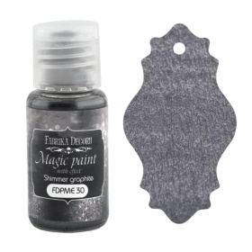 Сухая краска "Magic paint with effect" цвет "Мерцающий графит ", 15мл