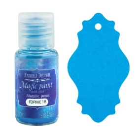 Сухая краска "Magic paint with effect" цвет "Джинс металлик", 15мл