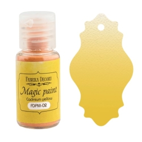 Dry paint "Magic paint" color "Cadmium Yellow", 15ml