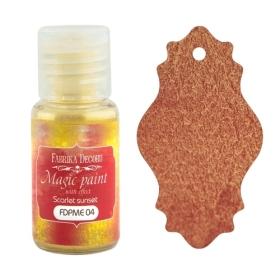 Dry paint "Magic paint with effect" color "Scarlet Sunset", 15ml