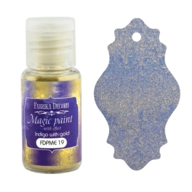 Dry paint "Magic paint with effect" color "Indigo with Gold", 15ml
