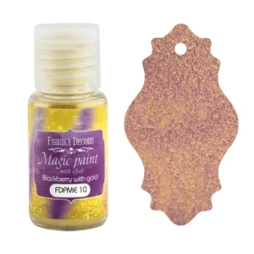 Dry paint "Magic paint with effect" color "Blackberry with Gold", 15ml