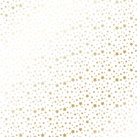 Embossed paper sheet "Golden Stars White"