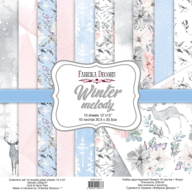 Набор скрапбумаги "Winter Melody", 30,5x30,5 см