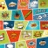 Double-sided scrapbooking paper set 