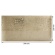 Отрез кожзама с тиснением  золотой фольгой Golden Gears Beige, размер 500мм х 250мм.